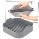 Panela quadrada de silicone ecológica Flm para cozimento e confeitaria, material resistente e sustentável.