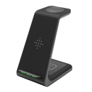 Base de carregamento sem fio Chuyi para telefone, carregador de alimentação sem fio preto, compatível com dispositivos móveis.