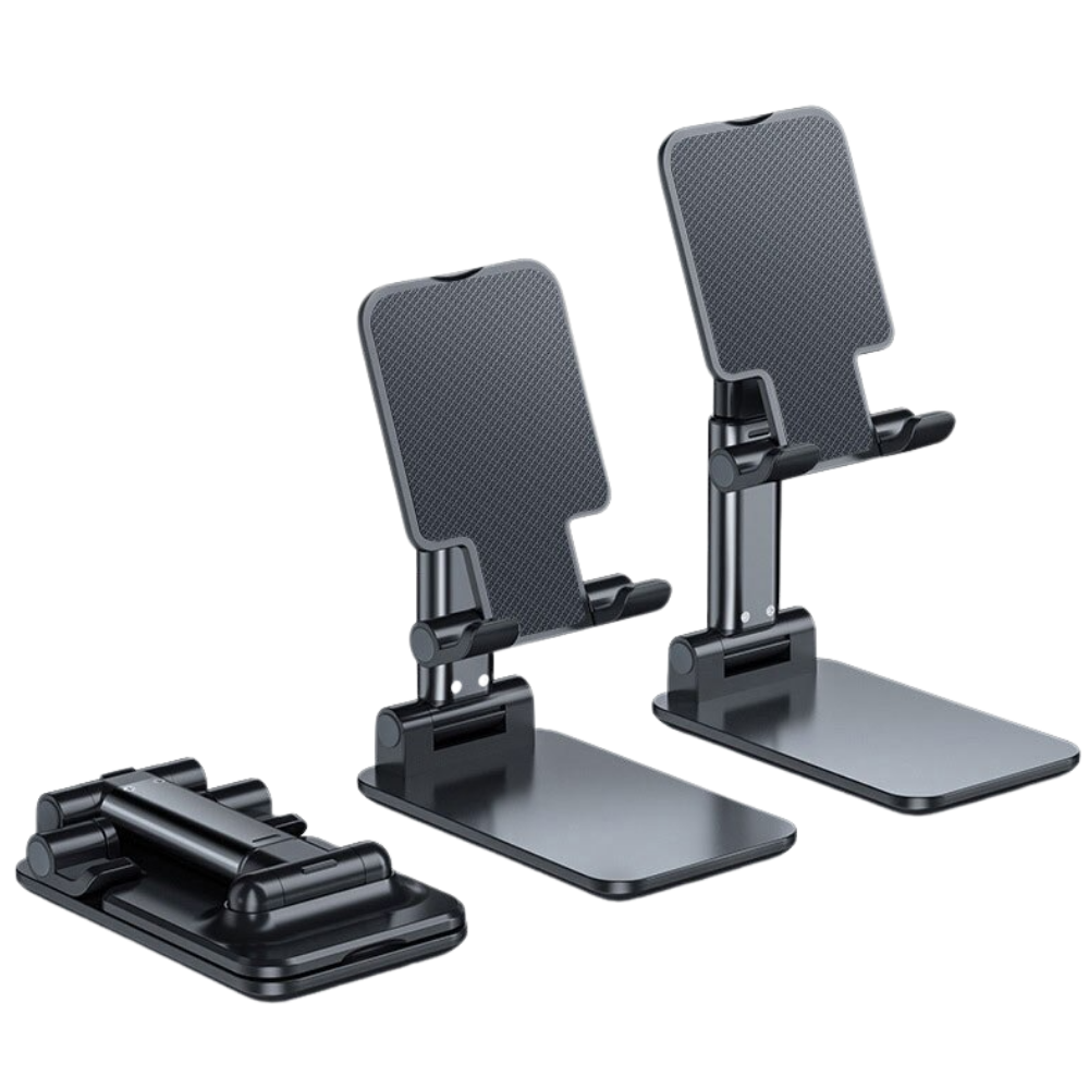 Suporte universal para telefone Yszodd, acessório de telefonia, suporte preto ajustável para smartphones.