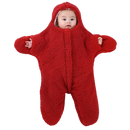 Sac de couchage pour bébé Wicvik Kids en forme d'étoile de mer, couleur rouge, idéal pour garder bébé au chaud.