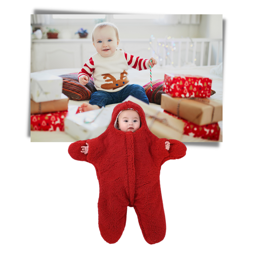 Sac de couchage pour bébé étoile de mer, vêtement chaud et confortable pour tout-petits, de la marque Wicvik Kids.