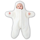 Sac de couchage pour bébé étoile de mer Wicvik Kids, doux, chaud, en tissu blanc avec motif étoile de mer pour tout-petits.