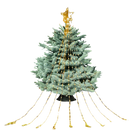 Guirlanda luminosa de Natal em cascata da Lexi com luzes brancas quentes, ideal para decoração festiva.