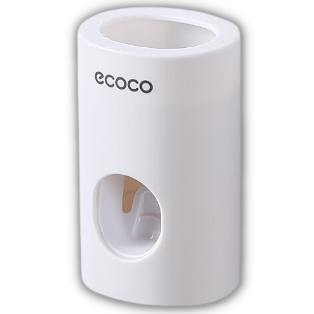Distributeur de dentifrice mural en pierre blanche, accessoire de cuisine Ametoys, avec compartiment pour tube de dentifrice.