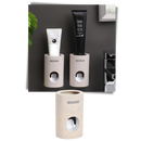 Distributeur de dentifrice mural en pierre Ametoys, accessoire de cuisine moderne pour dispenser du dentifrice facilement.