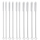Kit com 10 escovas de limpeza para paille de 8mm, ferramentas para limpeza doméstica, com cerdas resistentes.