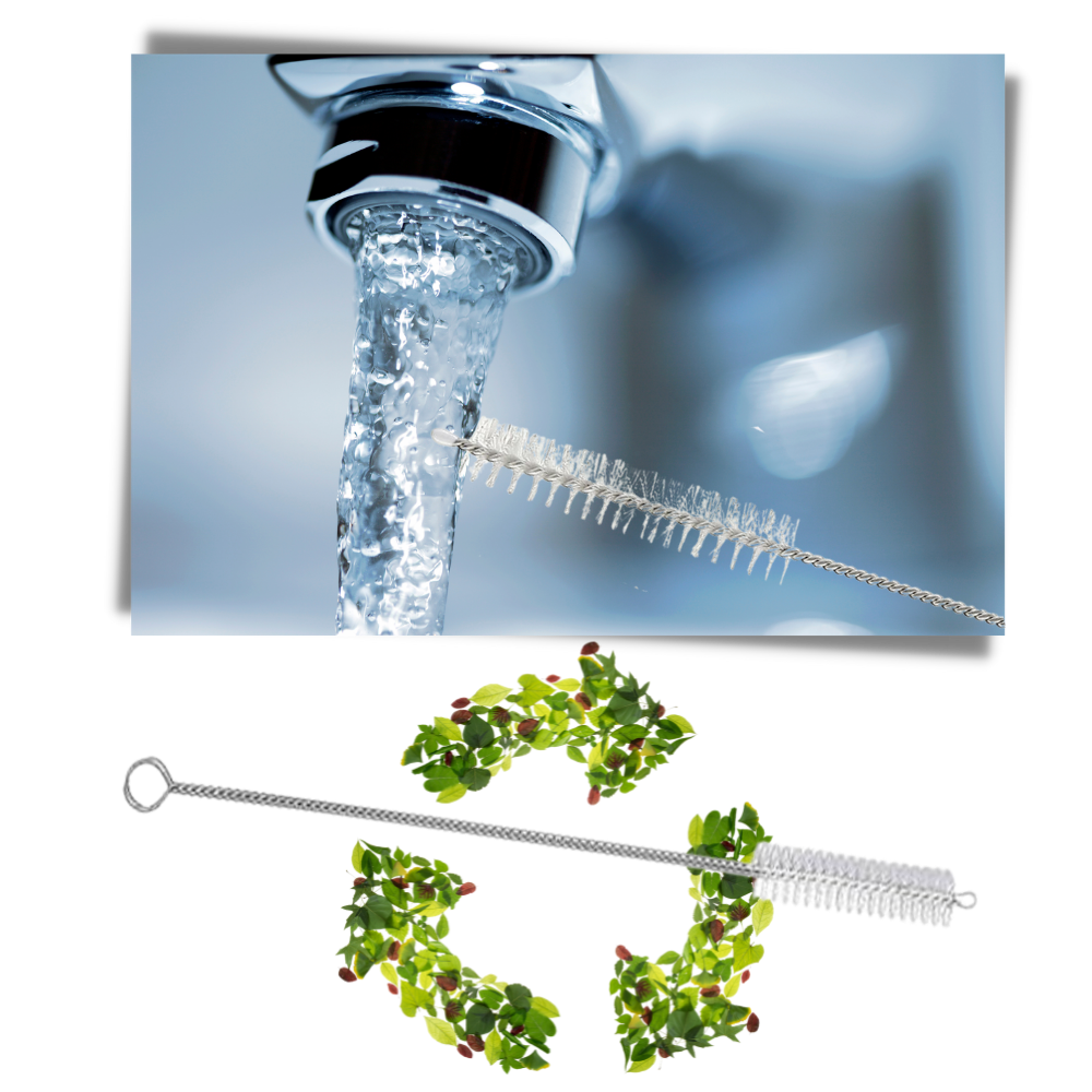 Conjunto de 10 escovas de limpeza reutilizáveis para palhas, ideal para limpeza doméstica e manutenção de utensílios.