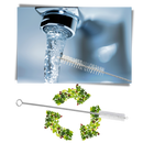 Conjunto de 10 escovas de limpeza reutilizáveis para palhas, ideal para limpeza doméstica e manutenção de utensílios.