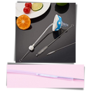 Conjunto de 10 escovas de limpeza finas para palha, ideal para limpeza doméstica de utensílios e áreas pequenas.