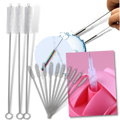 Conjunto de 10 escovas de limpeza para palha, feitas para facilitar a limpeza doméstica de materiais de palha.