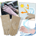 Luot Gants elegantes de algodão anti-UV, proteção solar, design sofisticado, ideal para uso diário e proteção da pele.