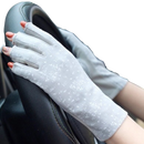 Luot Gants elegantes de algodão anti-UV em tom cinza, proteção solar e estilo para uso diário.