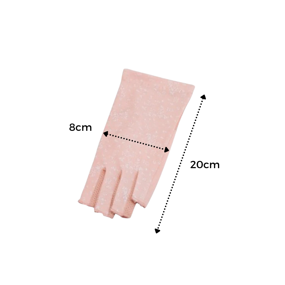 Luot Gants elegantes de algodão anti-UV, com acabamento sofisticado, proteção solar para mãos em clima ensolarado.