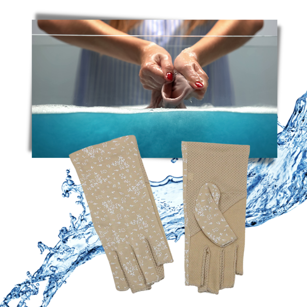 Luot Gants elegantes de algodão anti-UV, com acabamento limpo e confortável, ideais para proteção solar e estilo casual.