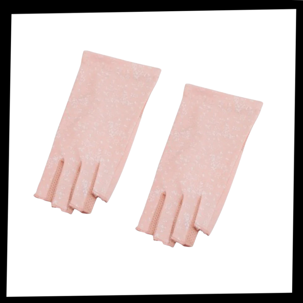 Luot Gants elegantes de algodão anti-UV, pacote com 6 pares, proteção solar e estilo para uso diário.