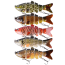 Conjunto de 5 iscas artificiais tipo wobler para pesca, marca Cnmf, em diferentes cores e tamanhos, ideal para pesca esportiva