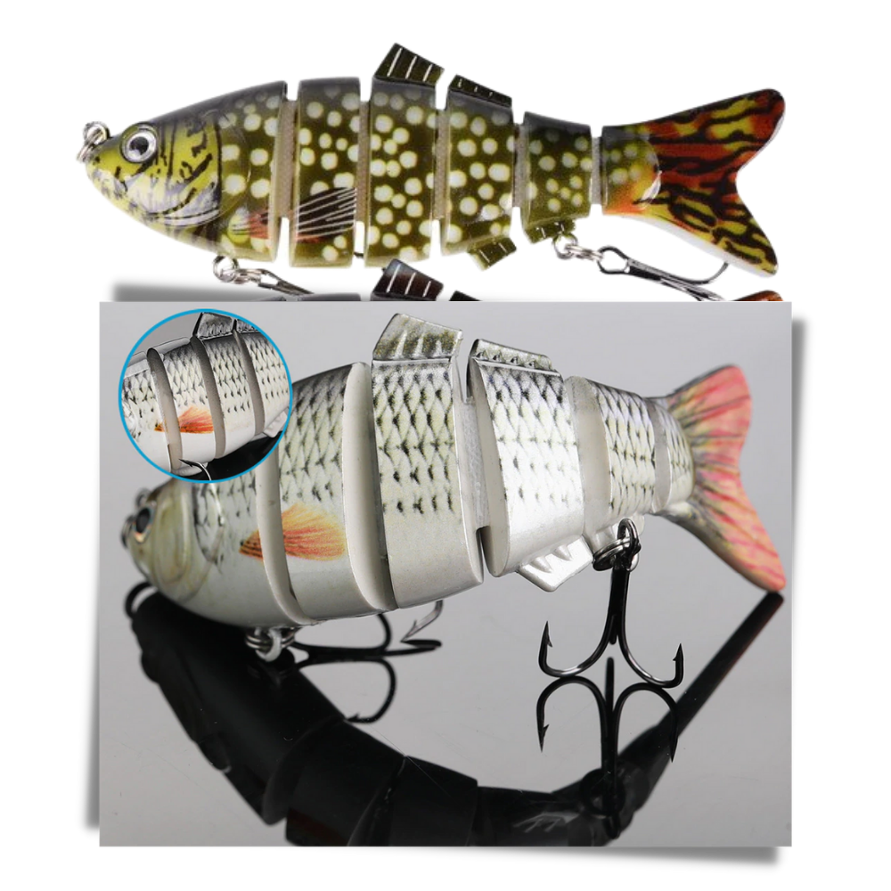 Conjunto de iscas artificiais Wobbler para pesca, marca Cnmf, com iscas que parecem peixes reais.