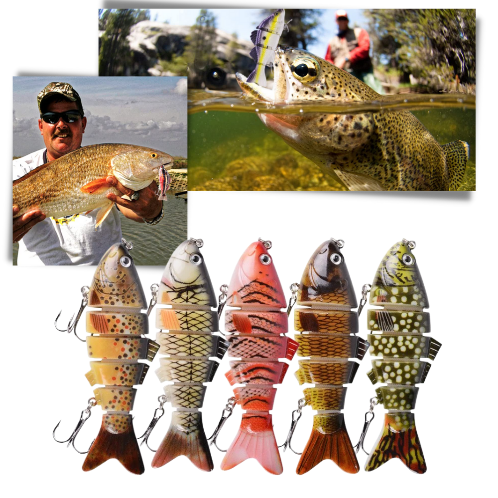 Conjunto de iscas artificiais Wobbler da marca Cnmf para pesca, com iscas de isca de peixe perfeitas para atrair peixes.
