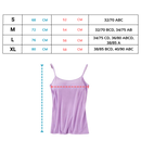 Camisola Cn com soutien-gorge integrado, roupa íntima confortável e moderna, vista frontal sobre fundo branco