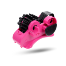 Distributeur de ruban thermique Foeses, dérouleur de ruban adhésif pink, montrant le mécanisme et la bobine de ruban.