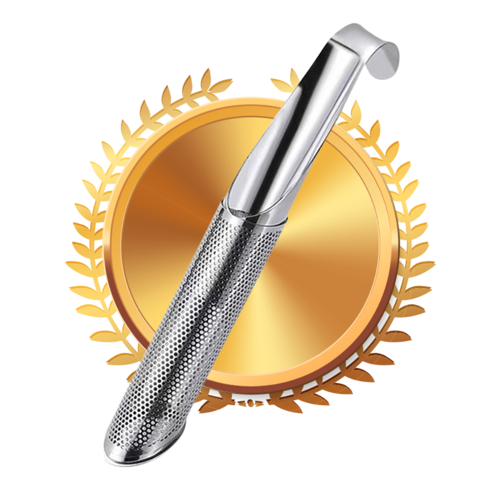 Filtro de chá em aço inoxidável Tika, utensílio de cozinha resistente, com malha fina para preparar chá com facilidade.