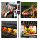 Termômetro digital de cozinha Patazon com sonda para medição precisa de alimentos e líquidos na cozinha doméstica.