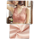 Soutien-gorge sem costura e respirável da marca Glamorise, com detalhes em renda delicada para conforto e estilo.