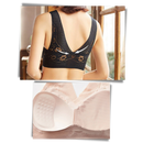 Soutien-gorge de renda respirante e sem costura da marca Glamorise, com design confortável e suporte leve.