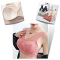 Soutien-gorge de lingerie em renda respirável e sem costura da marca Glamorise, com detalhes delicados e confortável design.