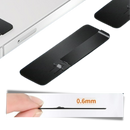 Suporte de telefone em metal ultra-fino Meoilce, design discreto e leve para celulares e dispositivos móveis.