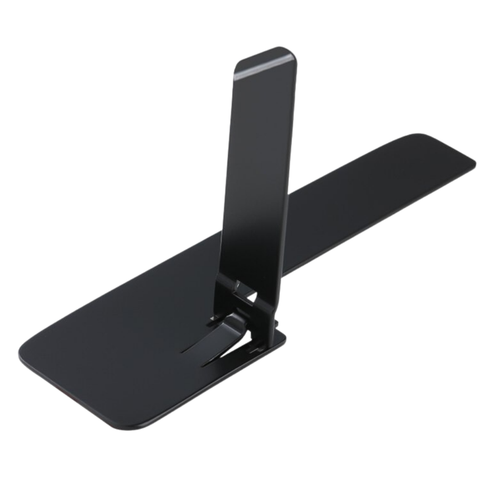 Suporte de telefone em metal ultra-fino da Meoilce, acessório de telefonia com design leve e resistente.