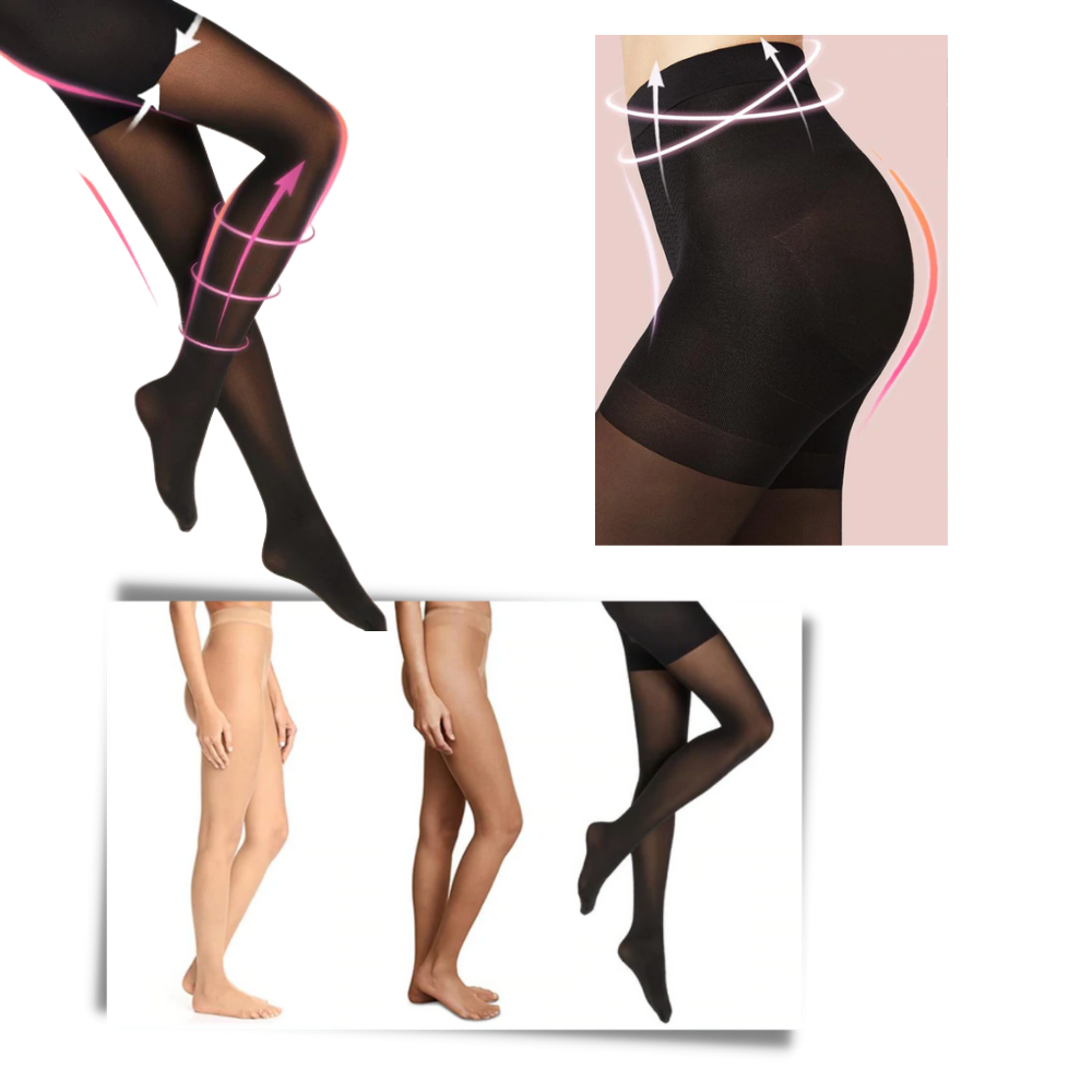 Collants gainantes amincissants instantâneos da Unique Bargains, peça de lingerie com cores variadas, modelagem ajustada e confortável.