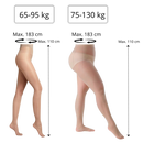 Collants gainants amincissants da marca Unique Bargains, roupa íntima que modela e ajuda a afinar a silhueta.