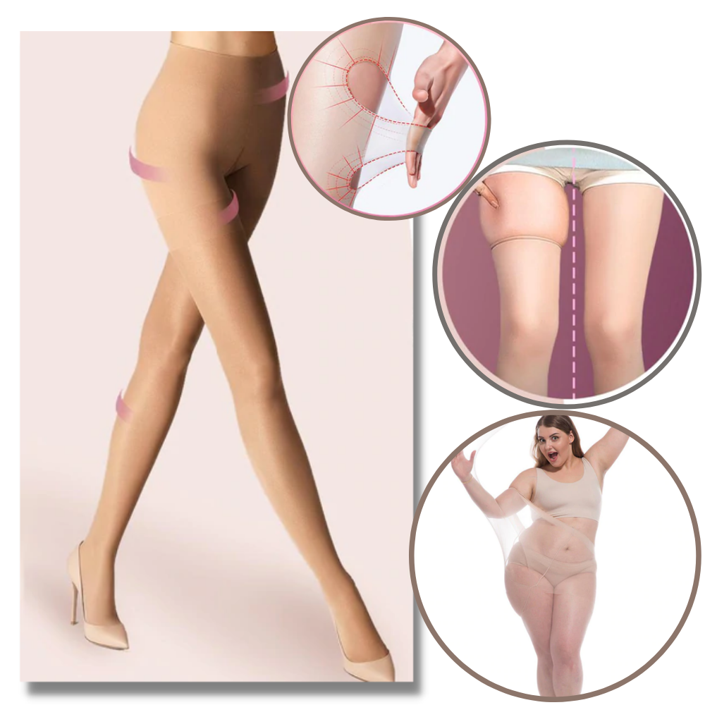 Collants gainantes amincissants instantâneos da Unique Bargains, roupa íntima modeladora que oferece suporte e modelagem do corpo.