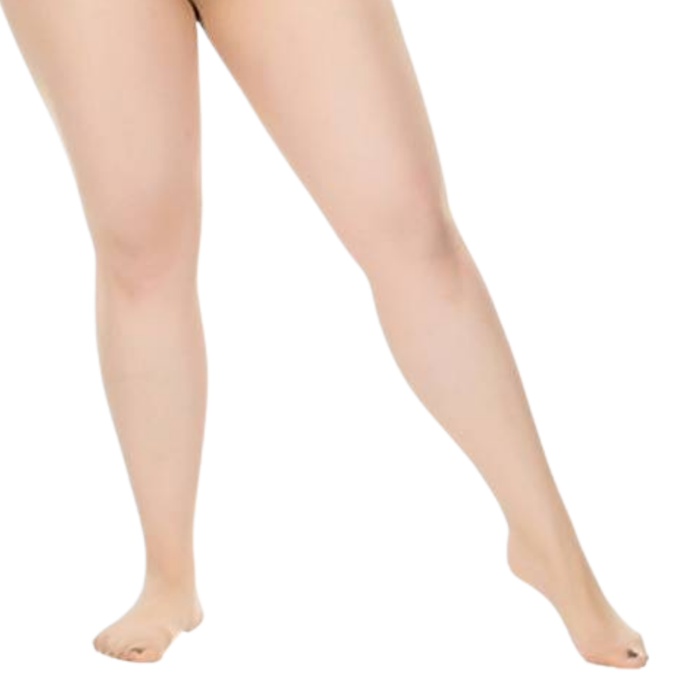 Meia-calça modeladora e afinadora instantânea da Unique Bargains, em tom nude, para modelar e suavizar a silhueta.