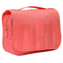 Bolsa de viagem Pinkdeer para cosméticos, nécessaire de toilette em vermelho melancia com compartimentos internos.