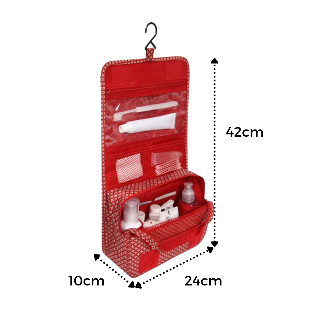 Necessaire de viagem Pinkdeer, bolsa de toilete para cosméticos, com espaço para produtos de higiene pessoal e acessórios.