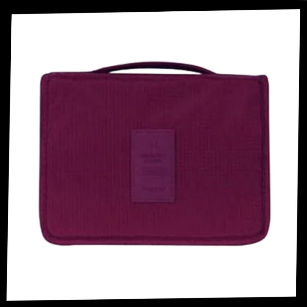 Necessaire de viagem Pinkdeer para cosméticos, bolsa de toilette portátil com compartimentos para produtos de beleza.