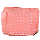 Necessaire de viagem Pinkdeer, nécessaire de toilette avec compartiments, motif de pontos roses, idéal pour cosmétiques.