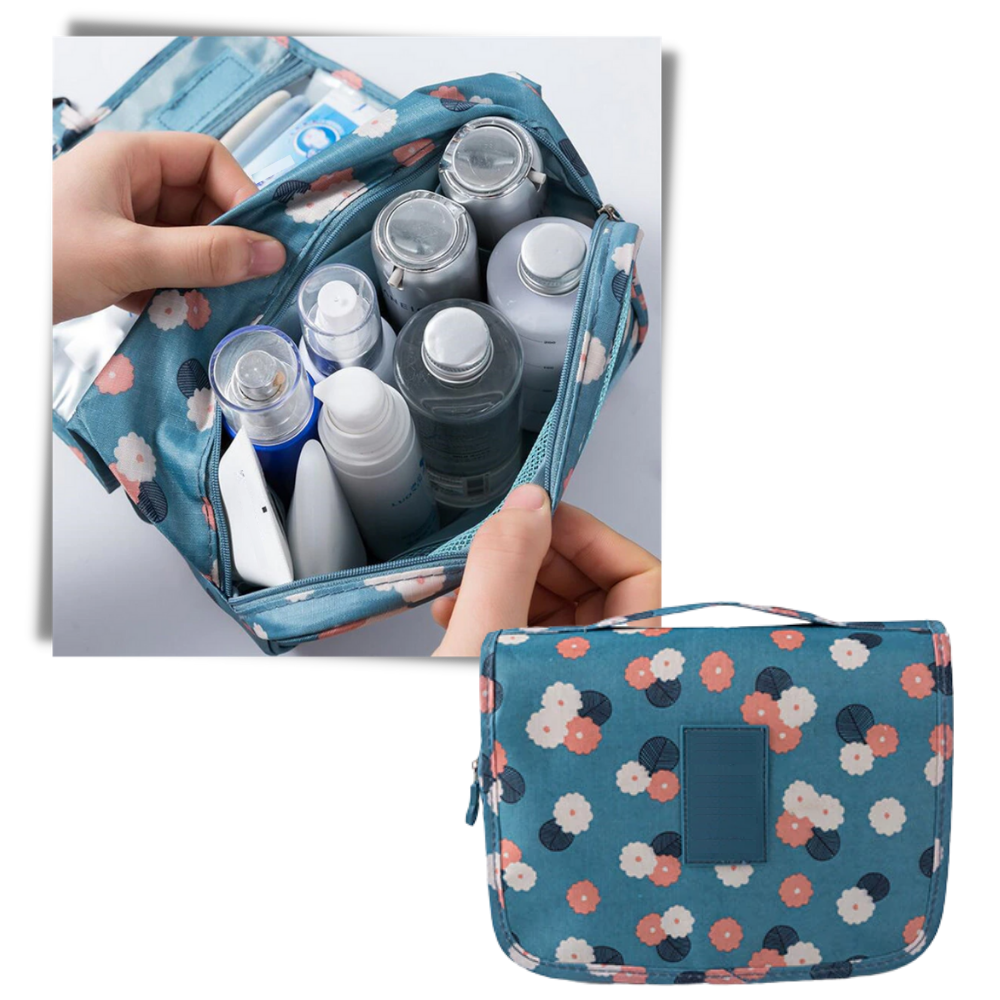 Necessaire de viagem Pinkdeer para cosméticos, bolsa de toilette com compartimentos para armazenamento de produtos de beleza.