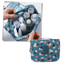 Necessaire de viagem Pinkdeer para cosméticos, bolsa de toilette com compartimentos para armazenamento de produtos de beleza.