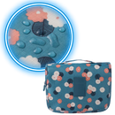 Necessaire de viagem Pinkdeer à prova d'água para cosméticos, com compartimentos organizadores e zíper resistente.