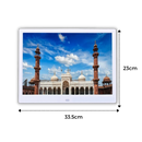 Quadro digital Sodial para fotos com tela touch, exibe imagens em alta resolução em um design moderno e elegante.