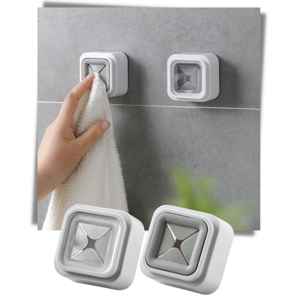 Conjunto de 3 porta-serviettes adesivos da Nafxzy para organização moderna e prática no banheiro ou cozinha.