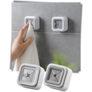 Conjunto de 3 porta-serviettes adesivos da Nafxzy para organização moderna e prática no banheiro ou cozinha.