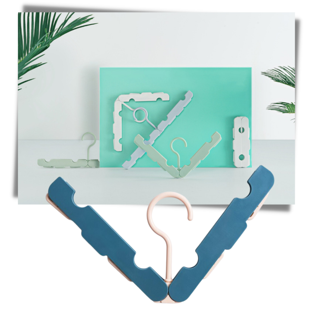 Conjunto de 2 cabides portáteis Onever com design dobrável para organização e armazenamento de roupas.