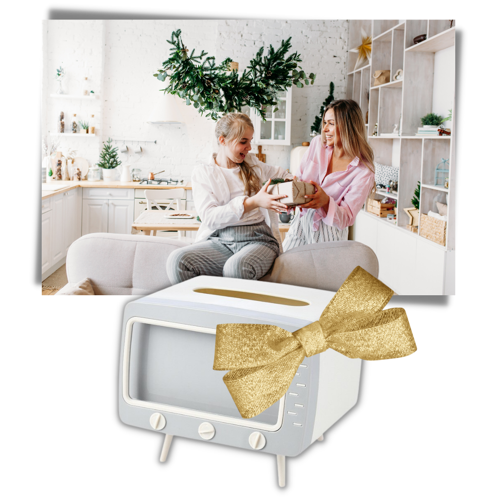 Distributeur de mouchoirs Universal avec support pour téléphone, ustensile de cuisine pratique et moderne.