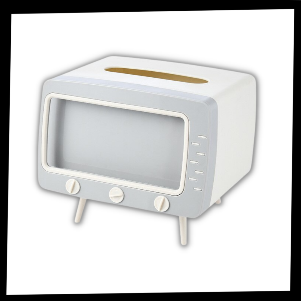 Distributeur de mouchoirs Universal avec support pour téléphone, accessoire de cuisine pratique et moderne.