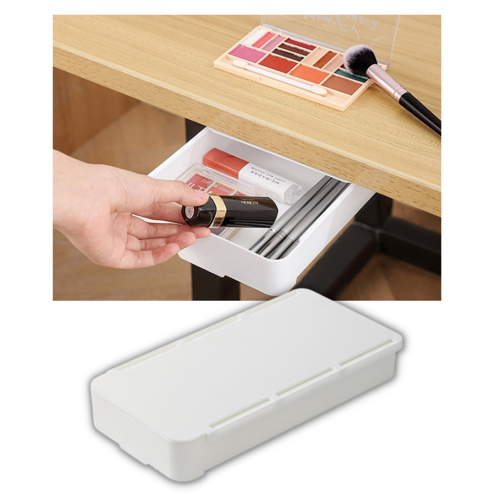 Organizador de gaveta de escritório invisível Beatleru, solução prática para organização de itens na mesa.