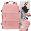 Mochila de viagem multifuncional Bjlfs para uso externo, com compartimentos e alças ajustáveis, ideal para aventuras ao ar livre.
